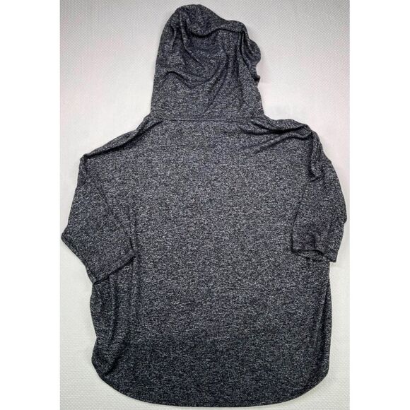 Calvin Klein Womens Performance Stretch Knit Hooded Sweater Heather Black Size M - Picture 7 of 7